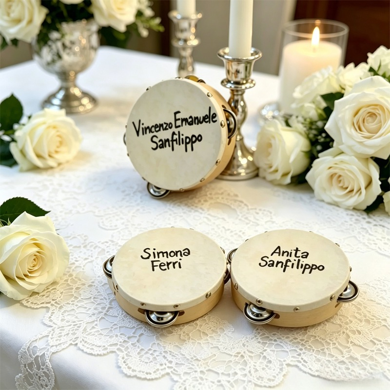 Musical Instrument And Names - 3/5PCS ﻿ Drum Tamborin Pernikahan dengan