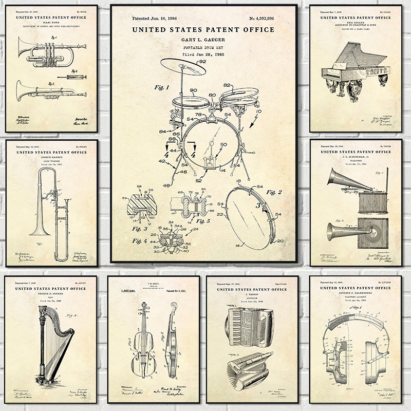 Picture Of Musical Instrument - Instrumen klasik Piano biola akordion gitar