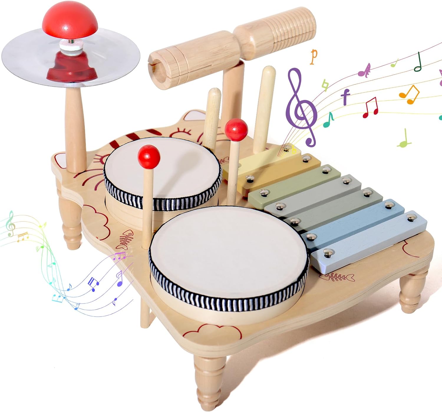 Set Drum gambang kayu untuk ba - Musical Instrument Harmonium ulasan dan harga