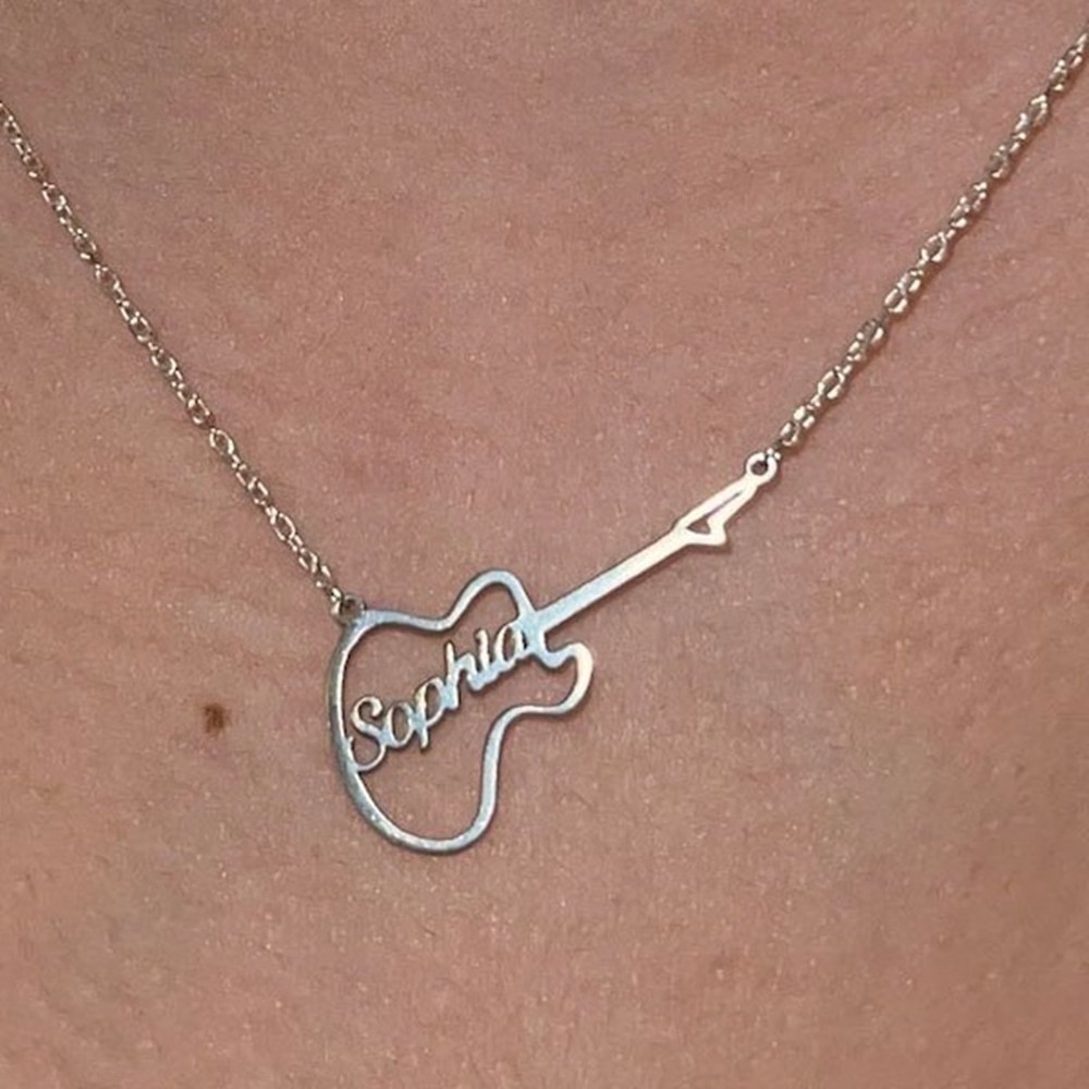 Kalung Biola Custom Personalis - Musical Instrument And Names ulasan dan harga